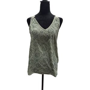 SHEIN eyelet lace tank (S)
